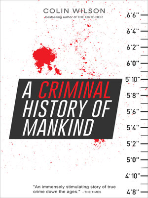 cover image of A Criminal History of Mankind